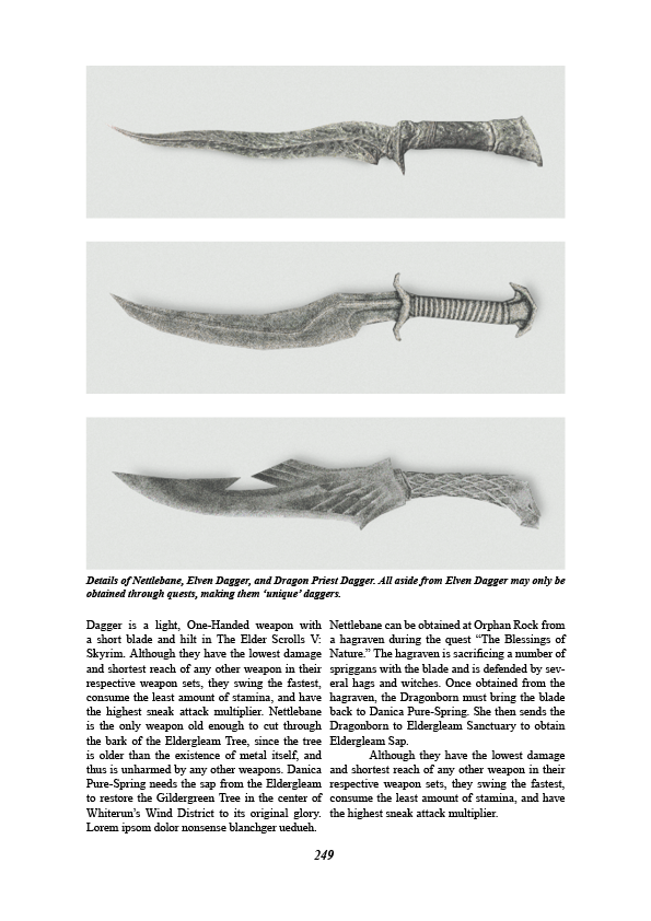 skyrim weapons mockup sneak peek